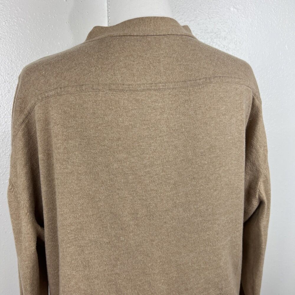 Cabi Sweater Women Small Camel Brown Button Up B-Side Cardigan Cotton Style 3711 - Picture 13 of 14